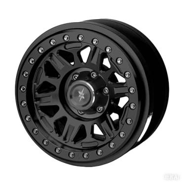 Imagem de BEAXTURBO Racing Upgrade Parts RC CNC 2.9''Aluminum Bead Lock Wheel-B for Axial SCX6 Trail Honcho Silver 1/6 1PCS (Silver-Black)