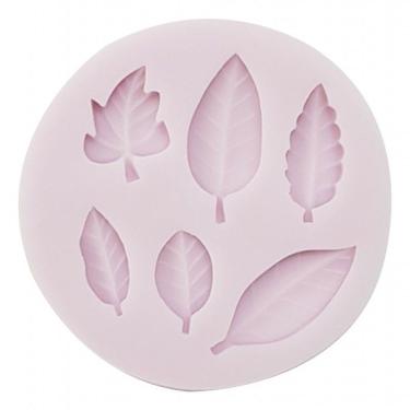 Imagem de Molde Silicone Folhas Bosque Jardim