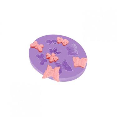 Imagem de Molde Silicone Mini Borboletas Jardim Bosque Floresta