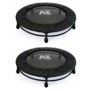 Imagem de Kit 2 Mini Cama Elástica Jump Profissional + Proteção + Dvd - KL Maste