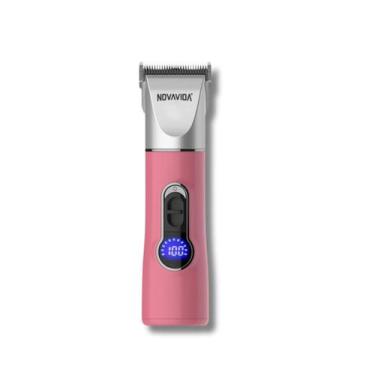 Imagem de Máquina De Tosa Pet Rosa Silenciosa Portátil Profissional - Nova Vida,