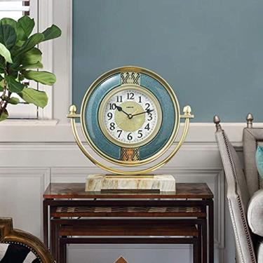 Imagem de Relógio de mesa vintage cabeceira casa relógios decorativos sala de estar relógio relógio para sala de estar quarto escritório (B 12 polegadas) (A 12 polegadas) (A 12 polegadas)