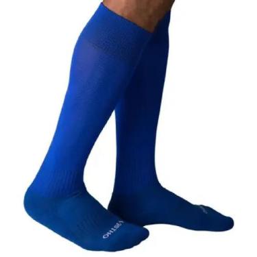 Imagem de Meião De Futebol Vistho - Royal/Branco, 33/38, Azul