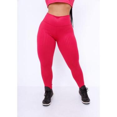 Imagem de Calça Leg 3D Feminina Legging - Olv Jeans, Rosa, M