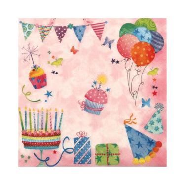Imagem de Guardanapo de Papel Festa de Aniversário Ti-Flair 33x33cm