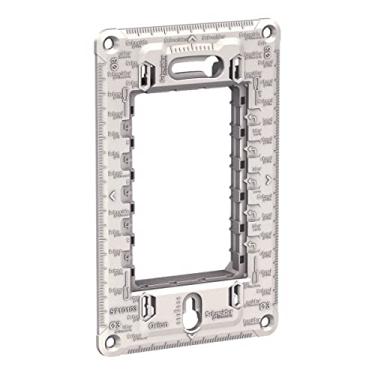 Imagem de Suporte Orion Schneider 4x2 para 3 módulos branco s71010324