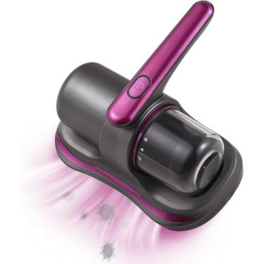 Imagem de Vaporizador de Roupas Portátil, Sem Fio, Cor Roxo e Cinza, Base de Carregamento