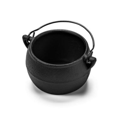 Imagem de Caldeirão Bojudo Miniatura Ferro Panela Mineira 6x5cm 100ml