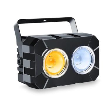 Imagem de Telbum Stage Par Lights 120W Led Wash Light Cool White E Warm Cob Lighting Dmx Control Dj Sound Activated Uplights Para Eventos, Festas De Casamento, Concertos, Igrejas, Teatros, Clubes Bares