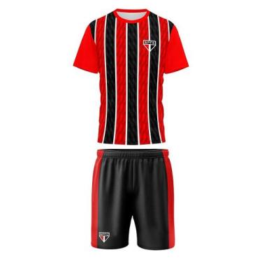 Imagem de Uniforme São Paulo Infantil Conjunto Mini Craque Oficial Jr - Brazilin