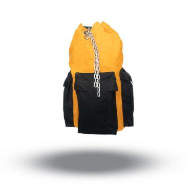 Imagem de Sacola Ferramental Sem Tampa - Lona Encerada - MB, Amarelo com preto