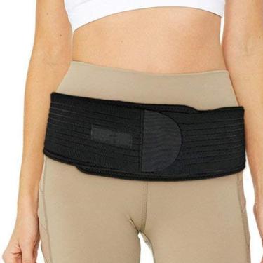 Imagem de Cinto De Suporte De Quadril De Compressão, Cinto De Suporte, Cinto De Trocânter, Suporte Lombar, Cinta De Quadril Para Alívio Da Dor Do Nervo Ciático Serve Para Mulheres E Homens, Black, XL/XXL