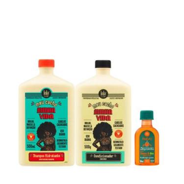 Imagem de Kit Lola Meu Cacho Minha Vida Sh 500ml + Cond 500ml + Pinga! Óleo Ceno