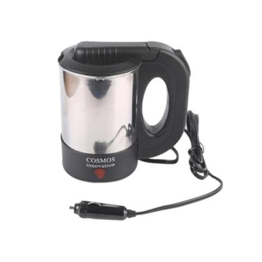 Imagem de Ｂｅｓｇａ Chaleira de viagem para carro, aquecedor de carro, panela de viagem à prova de vazamento para água, chá, café, leite, caminhão, chaleira para ferver, 12v