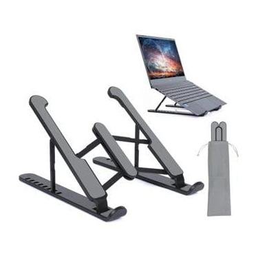 Imagem de Suporte Apoio De Notebook Laptop Compacto Articulado Home Office(preto)