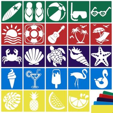 Imagem de 24 estênceis para crianças, estênceis de desenho grandes, modelo de giz, kit de molde lavável de 20 cm para artesanato infantil, desenho de pintura para pré-escola (02)