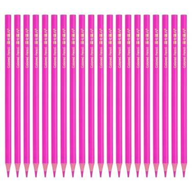 Imagem de PATIKIL Conjunto de lápis de cor vermelha rosa, 20 lápis de cor a óleo, lápis de desenho de madeira para artistas, pintura artística
