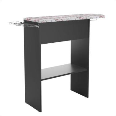 Imagem de Tábua de Passar Roupa Reforçada com Suporte para Ferro, Nicho e Tecido