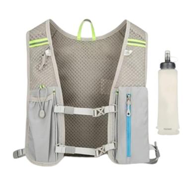Imagem de Mochila de Hidratação Running,Mochila de Bolsa de Água Refletiva | Com Bolsa de Água Macia 500ML Alças Ajustáveis para Ginásio Campismo Ski Fitness Montanhismo