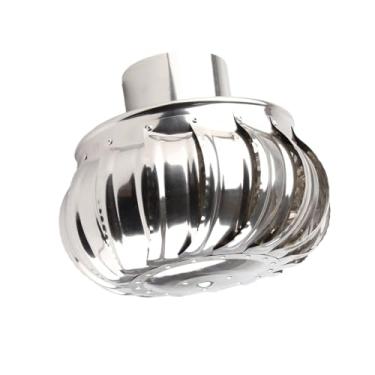 Imagem de Zerodis Ventilador de Telhado Automático de Aço Inoxidável Ventilador Silencioso para de Ventilação do Sótão Turbinas Eólicas para Uso Residencial