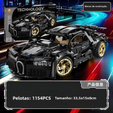 Imagem de 1154 Peças Blocos De Construção De Carro Esportivo De Corrida Técnica 
