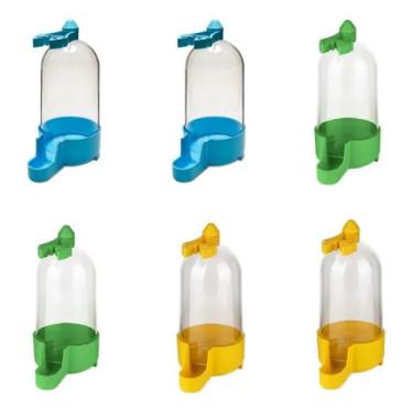 Imagem de 6 Unidades De Bebedouro Para Pássaro 220ml - Injetfour - Injectfour