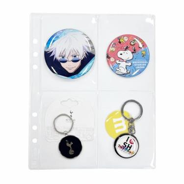 Imagem de hihaba Aba larga A5 de 4 unidades, 1 peça, 23 tipos, capas de bolso transparentes para álbum de fotos para fichário de 6 argolas