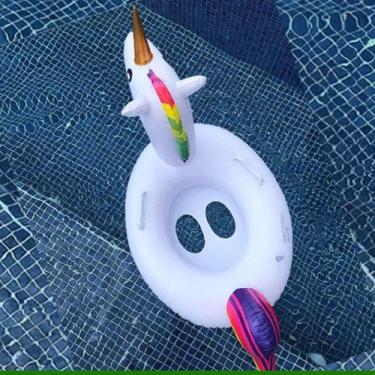 Imagem de Boia Inflavel Infantil Unicornio Segura para Snel Home, Branco, único