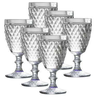 Imagem de Conjunto 6 Copos Vidro Bico De Abacaxi Elegante
