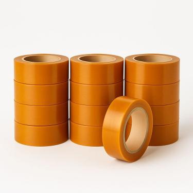 Imagem de Kit Fita Adesiva Larga Durex 1-20 Unidades Laranja 250m Embalagem Fechamento Caixa Resistente