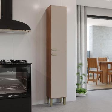 Imagem de Paneleiro Simples Modulado Fidelitá Mariana 35cm 2 Portas Freijó/Camurça