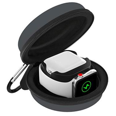 Imagem de Caixa de armazenamento MoKo para carregador de relógio Apple, bolsa de armazenamento protetora portátil para Apple Watch Stand e AirPods para estação de carregamento dock
