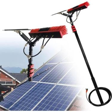 Imagem de Ferramenta De Limpeza De Rodo De Janela, Limpeza De Painel Fotovoltaico De Painel Solar, Kit De Limpeza De Lavador De Janelas Com Poste De Extensão, Equipamento De Lavagem De Jane, 9m/30ft