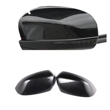 Imagem de Capa de espelho retrovisor lateral de fibra de carbono ABS para carro, capa de proteção, acabamento compatível com Jeep Cherokee KL 2014 2015 2016 2017 2018 2019