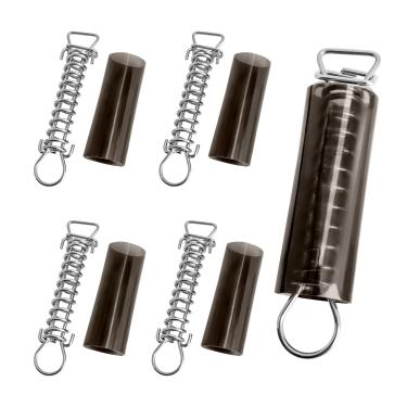 Imagem de Keycci Pacote com 5 Capas de Inverno para Piscina com Capa Protetora de Mola de Segurança para Piscina, Mola de Aço Inoxidável com Anel D de Rolha E Mangas de Mola de Vinil para Piscina Enterrada