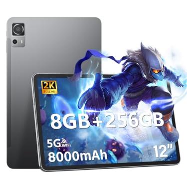 Imagem de Tablet Android de 12 polegadas com 8 GB de RAM, 256 GB de ROM, processador Octa-Core 2,0 GHz, tela sensível ao toque IPS 2000 * 1200 FHD, câmera dupla de 5 MP + 13 MP, bateria de 8000 mAh, tablet