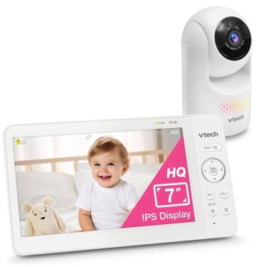 Imagem de Monitor de Bebê Digital com Zoom Panorâmico e Inclinado, Bateria de 5000mAh. VTech