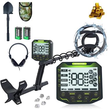 Imagem de Detector de Metais, Detector de Metais, Detector de Metal e Ouro, Bobina à Prova D'água de 10 Polegadas, com Display LCD