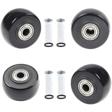 Imagem de Caster Wheels Juvielich de 2,5 polegadas em PU para carrinho de mão, 4