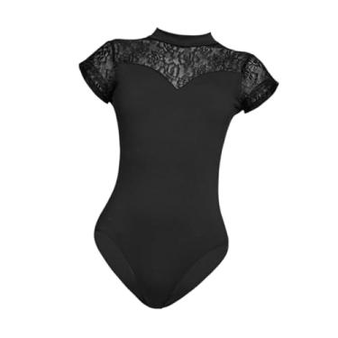 Imagem de Dynwave Collant de balé feminino para dança, top atlético respirável para balé feminino, M