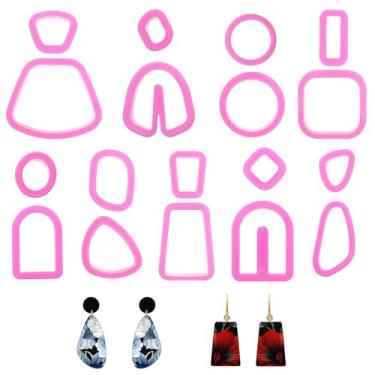 Imagem de 18pcs Polymer Clay Cutters Clay Earrings Cutters Spring Polymer Clays Cutter for Polymers Clays Jewelry Christmas Tools 3D Printer Spring Cortadores