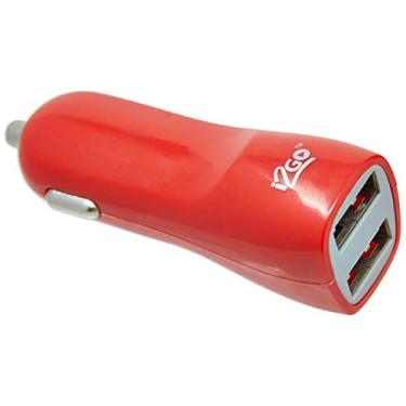 Imagem de Carregador Veicular 2 USB, i2GO, Entrada 12-24V DC, Vermelho