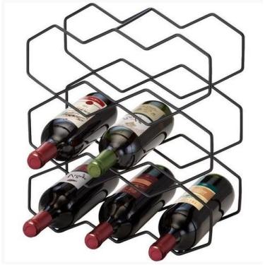 Imagem de Adega para Vinhos Aramada Rack com Suporte para 9 Garrafas - no-brand