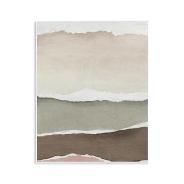 Imagem de Stupell Industries Design de arte de parede ilusão de bordas rasgadas em camadas por Emma Peal, 14 x 11