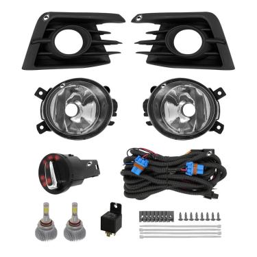 Imagem de Kit Farol de Milha Neblina Vw Gol Voyage G7 2017 2018 + Kit Xenon 6000K / 8000K ou Kit Lâmpada Super LED 6000K