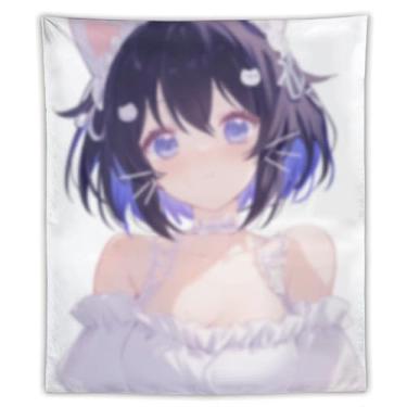 Imagem de LIEGBMEU Tapeçaria de biquíni sexy anime menina 127.0 cm x 152.4 cm interior exterior parede colcha arte decoração de tapeçaria caprichosa, AF322