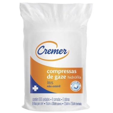 Imagem de Compressa Gaze Iris 7,5 x 7,5cm 500 Unidades - CREMER