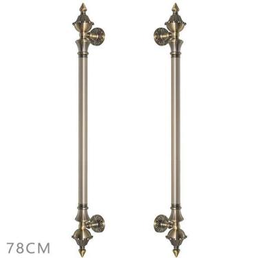 Imagem de Puxador Duplo Bronze Antigo 780mm - Máxima Metais