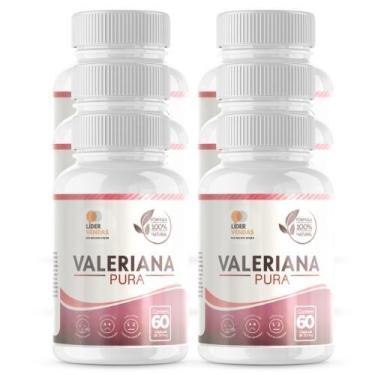 Imagem de Combo 6 Valeriana Pura 500Mg 60 Cap - Legítimo Calmante - flora viva