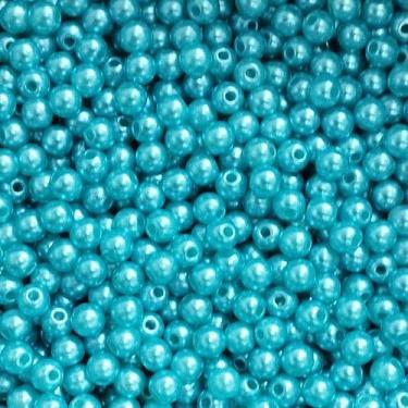Imagem de PÉROLA DE ABS LISA Nº 05 20G PEROLA 5MM - LADEIRA BIJUTERIAS, AZUL TUR